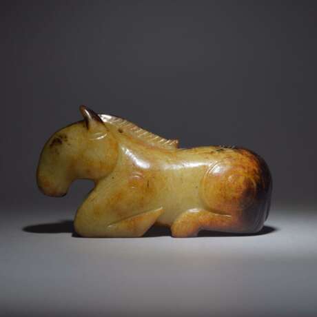 Warring States Hetian jade horse sculpture - Foto 1