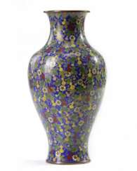 A Chinese cloisonne enamel vase