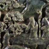 Qing Dynasty Hetian jade Sculpture Landscape character Table screen - фото 8