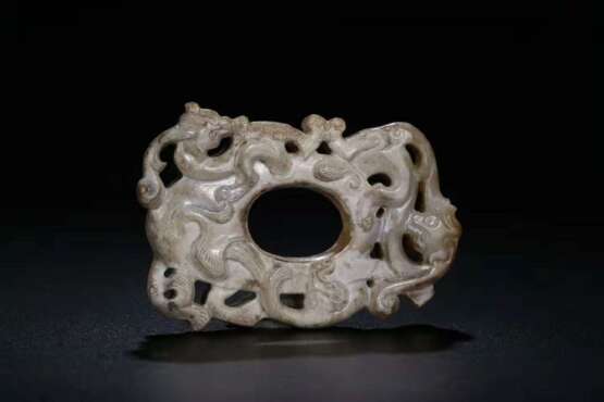 Han Dynasty Hetian jade Dragon pattern Jade ornament - Foto 4