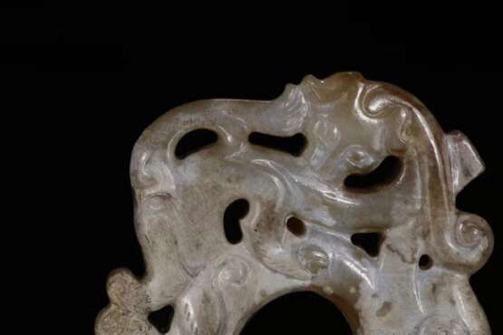 Han Dynasty Hetian jade Dragon pattern Jade ornament - Foto 5