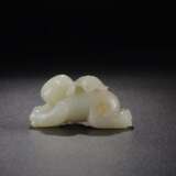 Qing Dynasty Hetian white jade carving boy - photo 1