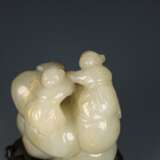 Qing Dynasty Hetian jade Carving Character scene Decoration - фото 6