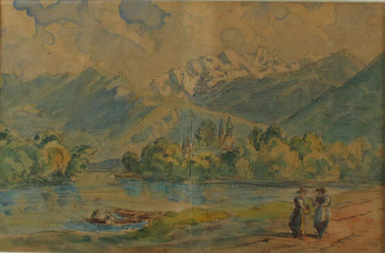 Schweizer Alpenszene - photo 1 Schweizer Alpenszene - photo 1