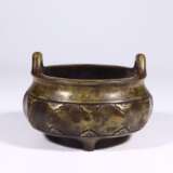 Ming Dynasty copper gilt double ear incense burner - photo 2
