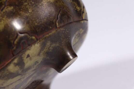 Ming Dynasty copper gilt double ear incense burner - Foto 7