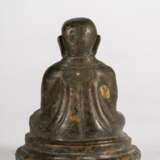 14th century Chinese bronze inlaid silver Buddha statue - photo 4