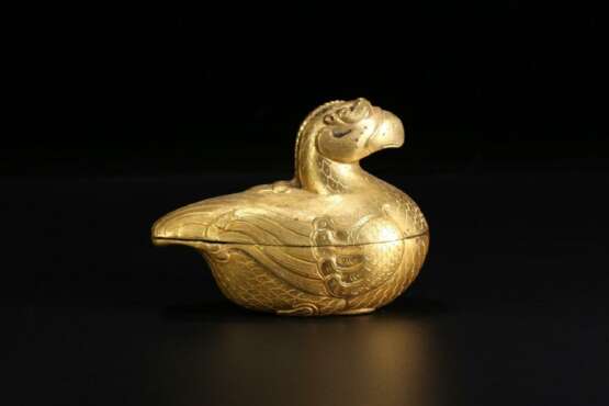 Song Dynasty Copper gilt mandarin duck Cover box - Foto 1