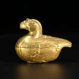 Song Dynasty Copper gilt mandarin duck Cover box - photo 3