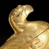 Song Dynasty Copper gilt mandarin duck Cover box - фото 8
