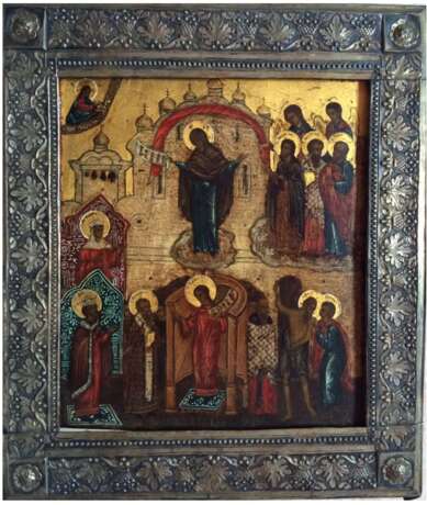 “Icon Intercession Of The Theotokos”. Moscow XIX century.” - photo 1