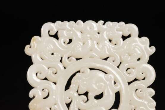 Ming Dynasty Hetian white jade Carving Dragon - Foto 5