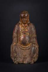 China Ming Dynasty Wood carving character statue