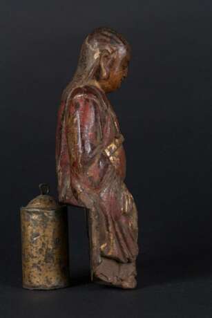 China Ming Dynasty Wood carving character statue - фото 3