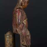 China Ming Dynasty Wood carving character statue - фото 3