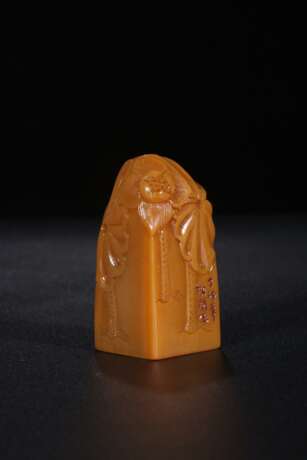 Shoushan stone Cinnabar Tian Huang jade seal set - Foto 7