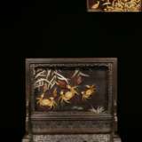 Qing Dynasty Rosewood lacquerware wealth Table screen - Foto 1
