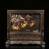 Qing Dynasty Rosewood lacquerware wealth Table screen - photo 2
