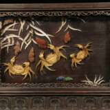 Qing Dynasty Rosewood lacquerware wealth Table screen - Foto 4