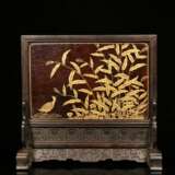Qing Dynasty Rosewood lacquerware wealth Table screen - Foto 7