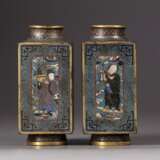 A pair of Chinese cloisonné enamel 'Eight Immortals' - photo 1