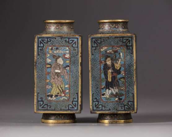 A pair of Chinese cloisonné enamel 'Eight Immortals' - photo 2