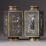A pair of Chinese cloisonné enamel 'Eight Immortals' - Foto 4