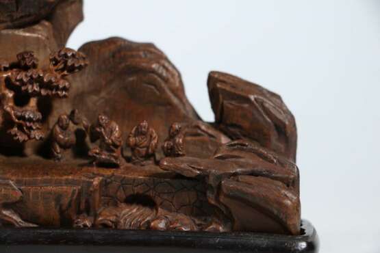 Qing Dynasty Bamboo carving Landscape character Decoration - photo 4