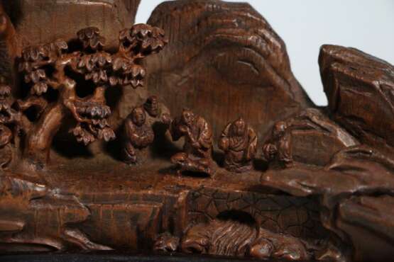 Qing Dynasty Bamboo carving Landscape character Decoration - Foto 5