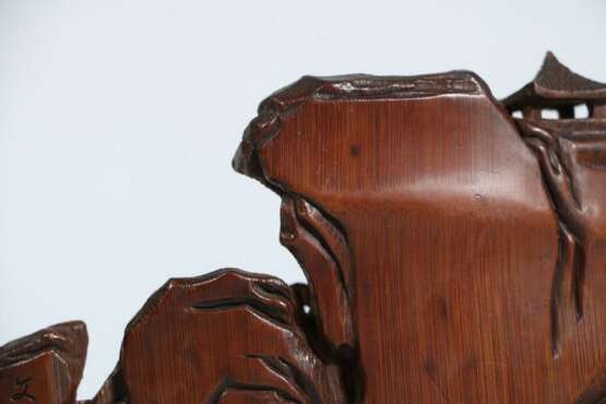 Qing Dynasty Bamboo carving Landscape character Decoration - Foto 8