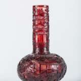 Size:Qianlong red glass carving vase in the Qing Dynasty - Foto 1