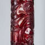 Size:Qianlong red glass carving vase in the Qing Dynasty - photo 5
