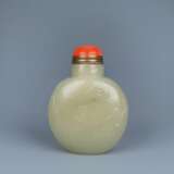China Qing Dynasty Hetian jade Carving snuff bottle - Foto 1