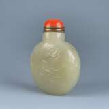 China Qing Dynasty Hetian jade Carving snuff bottle - фото 3
