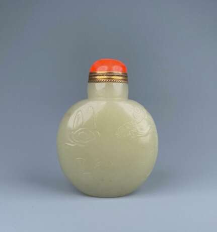 China Qing Dynasty Hetian jade Carving snuff bottle - Foto 6