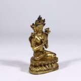 Qing Dynasty bronze gilt Buddha statue - photo 4