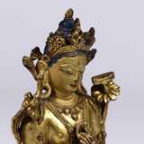 Qing Dynasty bronze gilt Buddha statue - фото 7