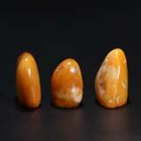 Qing Dynasty Shoushan Stone Seal 3 pieces - фото 2