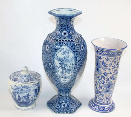 Konvolut Blau-Weiß (3 Teile). - photo 1