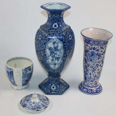 Konvolut Blau-Weiß (3 Teile). - photo 2