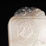 18th Century Hetian white jade Mountain Water Buddha Pattern Pendant - фото 4