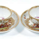 2 Koppchen und Untertassen mit Kauffahrteiszenen - фото 1