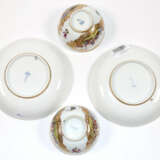 2 Koppchen und Untertassen mit Kauffahrteiszenen - фото 3