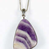 Amethystanhänger an Kette. - Foto 1