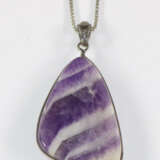 Amethystanhänger an Kette. - Foto 2