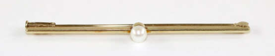 Stabbrosche mit Perle. - photo 1