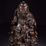 Qing Dynasty Agarwood carving longevity god - Foto 1
