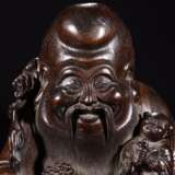 Qing Dynasty Agarwood carving longevity god - Foto 2
