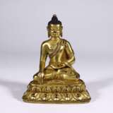 18th century copper gilt sakyamuni Buddha statue - photo 1