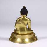18th century copper gilt sakyamuni Buddha statue - фото 7
